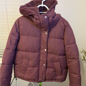 Hollister Deep Purple Puffer Jacket